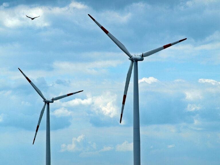 Wind turbines installed as a renewable energy solution